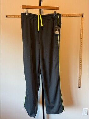 Layer 8 Mens Quick Dry Elastic DARK GREY  Track Pants Size M